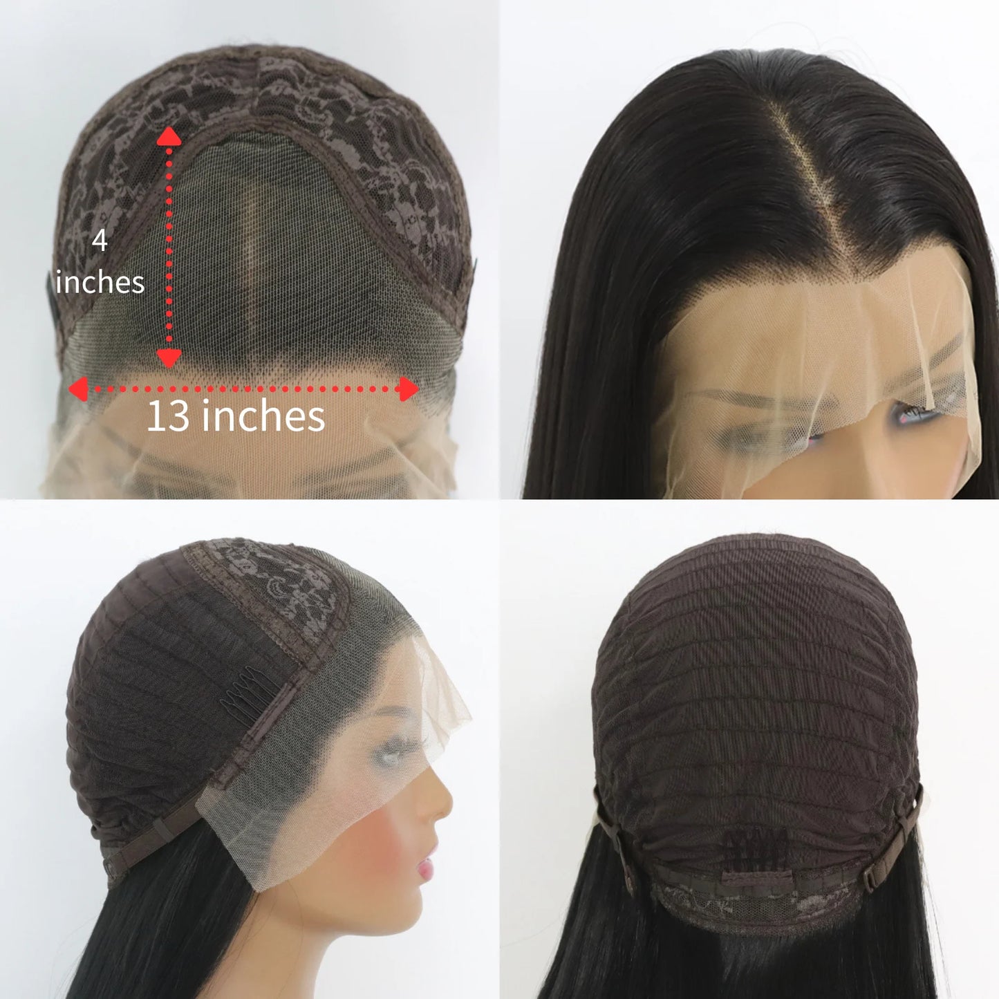 13*4 Lace Front Wigs Straight Wigs with High Quality Synthetic Hair