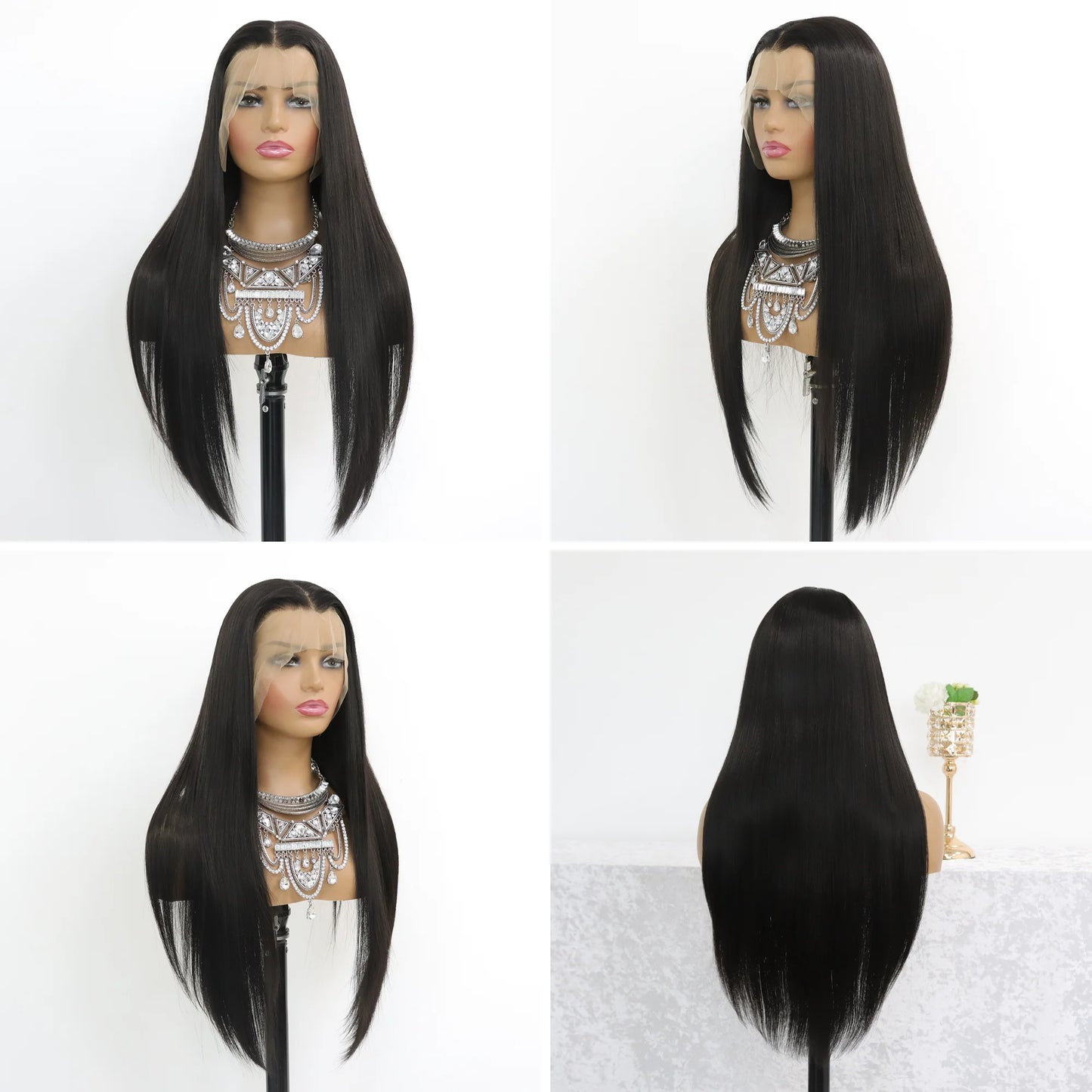 13*4 Lace Front Wigs Straight Wigs with High Quality Synthetic Hair