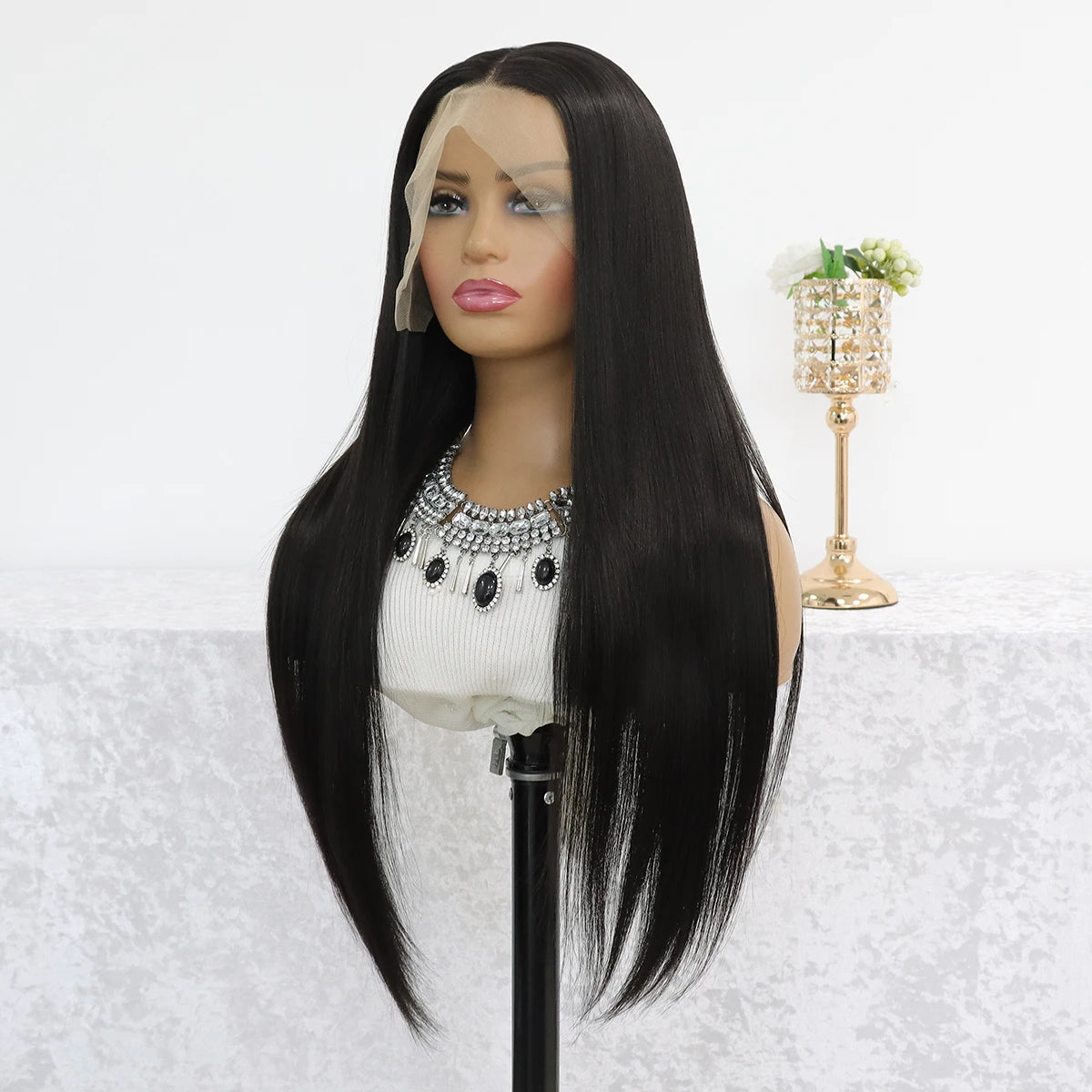 13*4 Lace Front Wigs Straight Wigs with High Quality Synthetic Hair